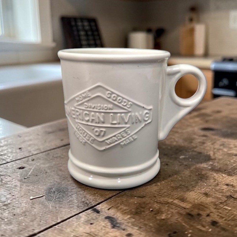 American Living General‎ Store Coffee Mug, Textured 3D Vintage Cup, Drinkware